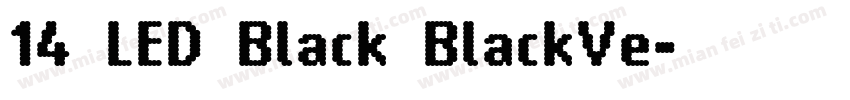 14 LED Black BlackVe字体转换